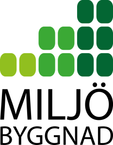 Logotyp Miljöbyggnad (en svensk miljöcertifiering)